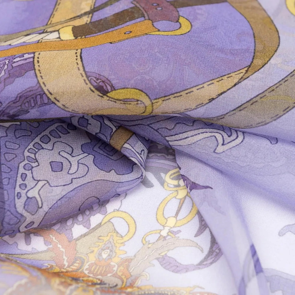 100% Silk Italian-Made Fashion Long Scarves for Women - Elegant Style Accessories