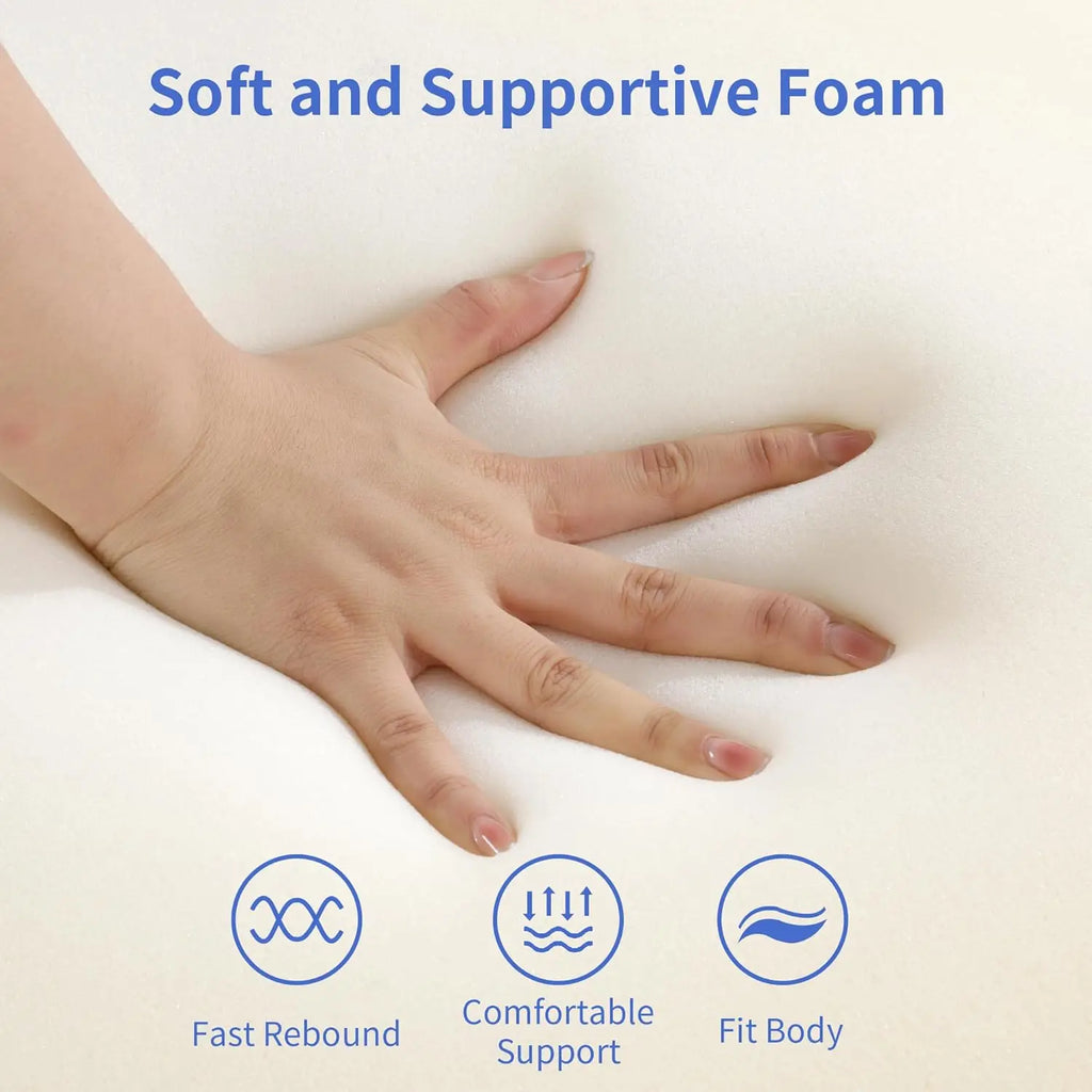 Ergonomic Curvy Foam Massage Bed Mattress Topper with Removable Velvet Cover, Non-Slip Lash Cushion for Beauty Salon, Black