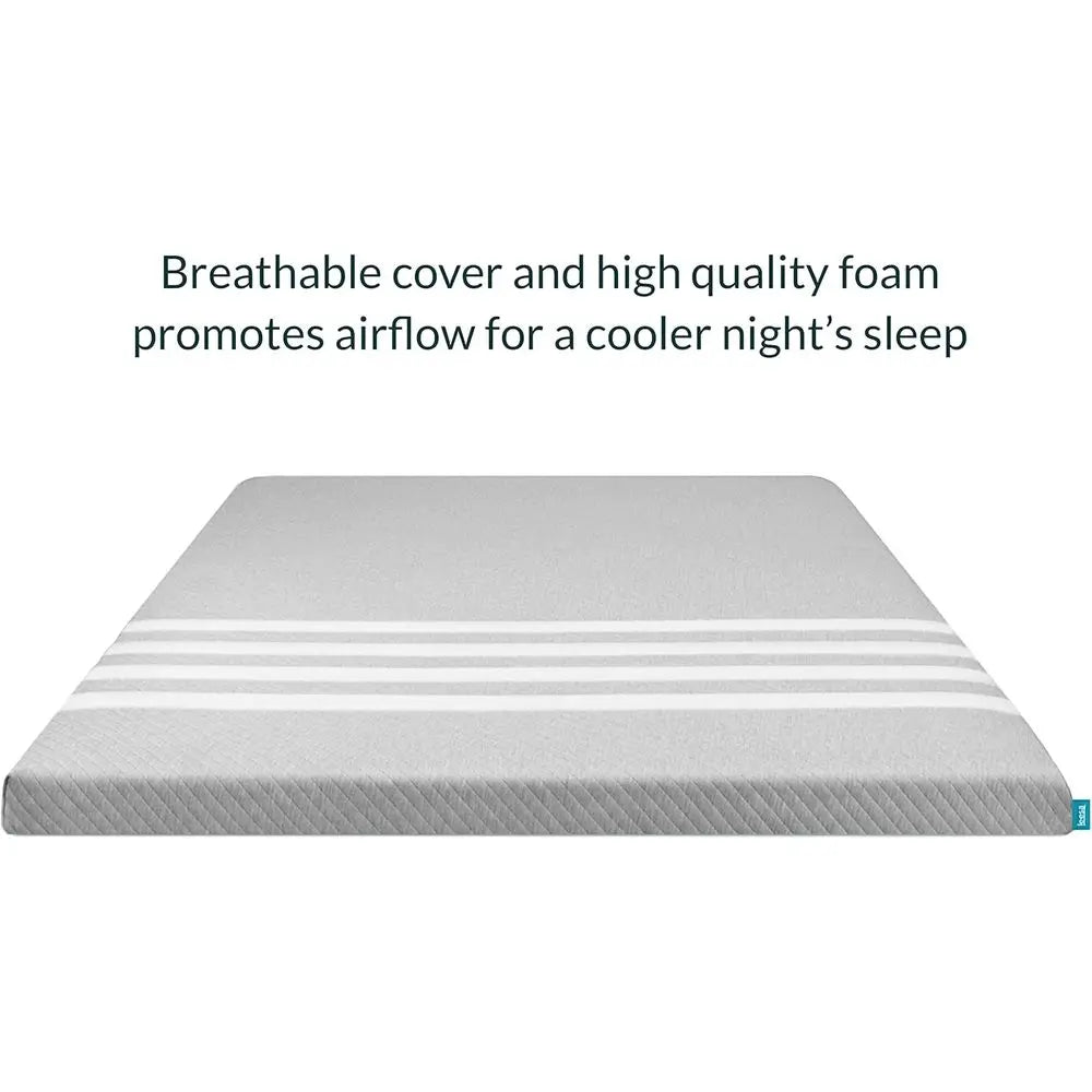 Mattress Topper with Cooling Foam and Washable Cover, Full Size / 30-Night Trial