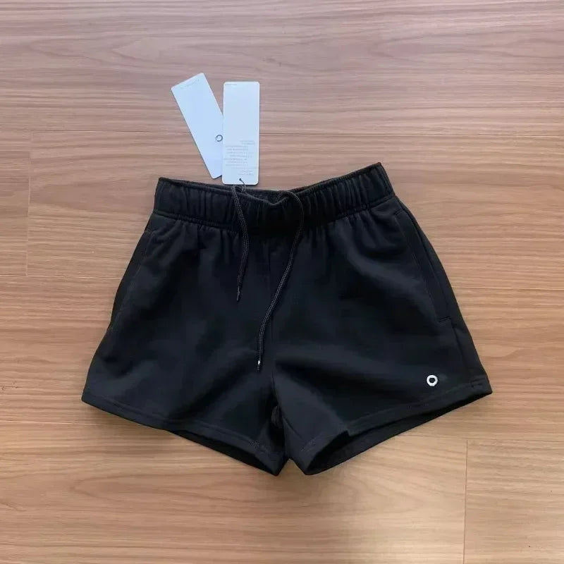 Women's Sports and Fitness Shorts Accolade Short Loose and Comfortable Drawstring Yoga Shorts Casual Jogging Pocket Shorts