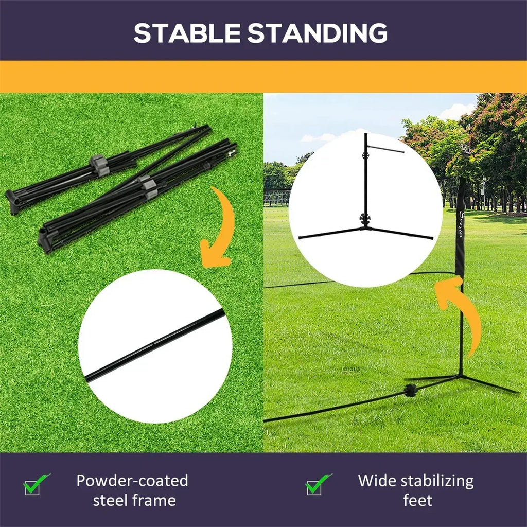 Badminton net frame portable standard folding portable outdoor home outdoor simple frame doubles