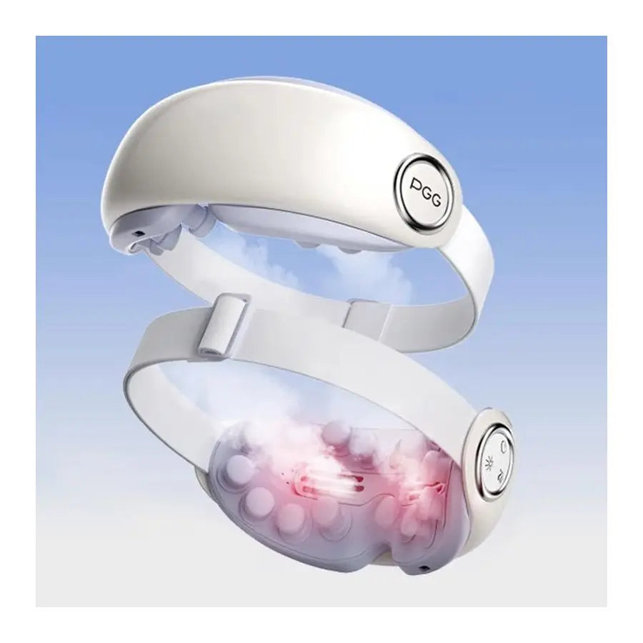 Luxury Eye Massager with Steam amp Heat Bluetooth Music, 14 Massage Heads,Four Massage Modes for Dry Eyes,Dark Circles,Relax,Puf