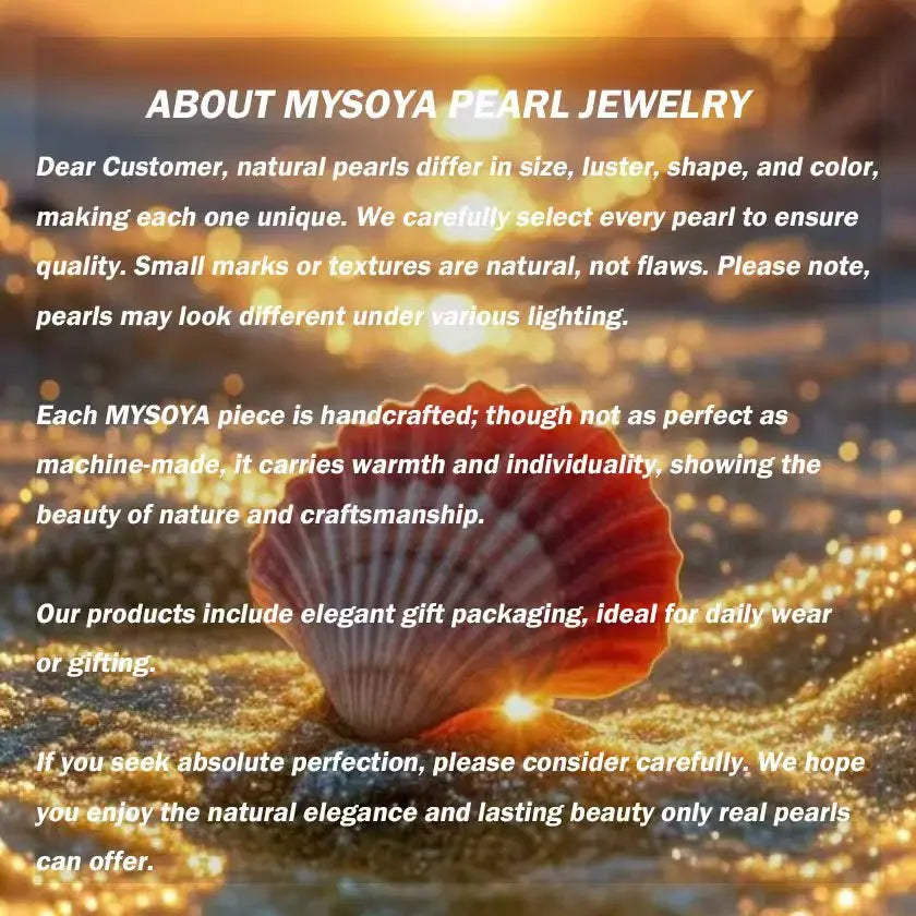 MYSOYA 15-20mm White Baroque Freshwater Pearl Necklace Extender Chain Gift Box Perfect For Wedding Birthday Christmas New Year