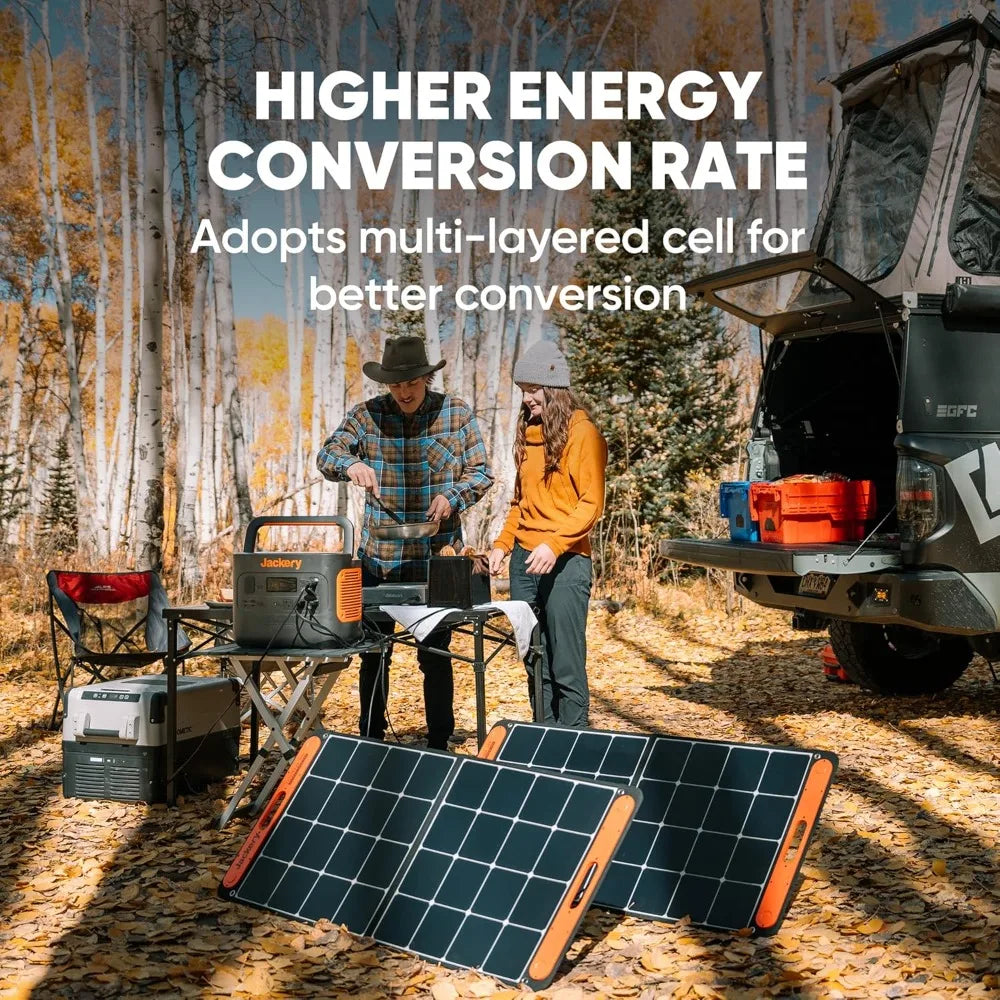 Jackery SolarSaga 100W Foldable Solar Panel for Explorer Series Power Stations 240/300/500/1000/1500