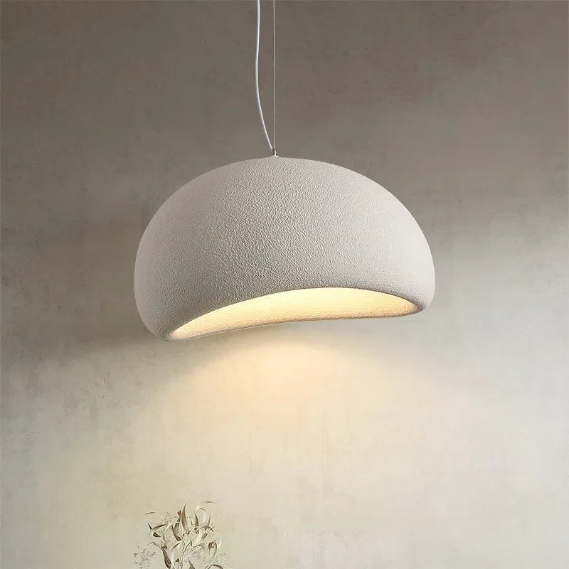 Nordic Wabi Sabi E27 Led Pendant Light Dining Room Simple Chandelier Lamp Cord Suspend Lamp for Restaurant Luminarias Fixtures