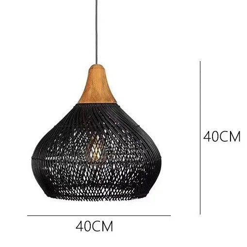 Southeast Asian Vintage Pendant Lights Hight Quality Rattan Lamps Dining Room Restaurant Kitchen Light Fixtures Loft Luminaries