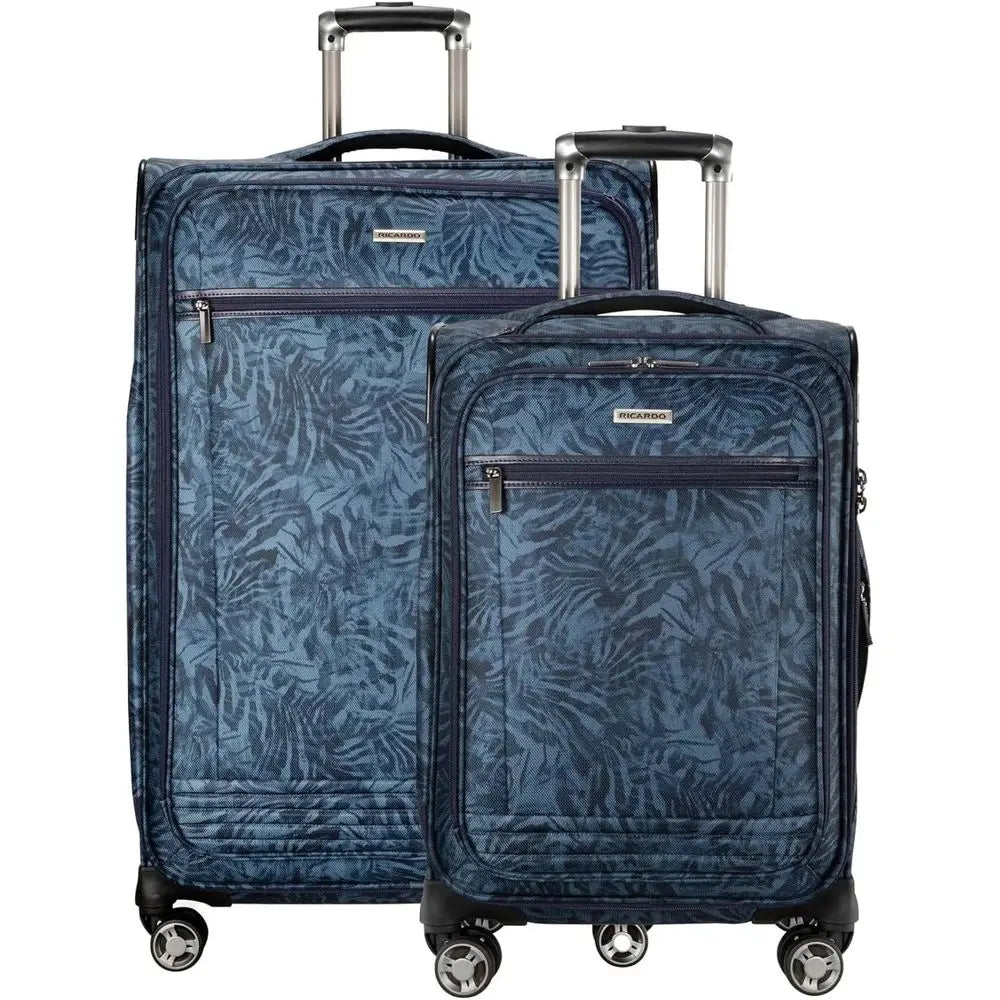 Eco-Friendly Avalon Softside 2-Piece Luggage Set with 100% rPET, Lightweight, Expandable, Dual Spinner Wheels, Serengeti Night (