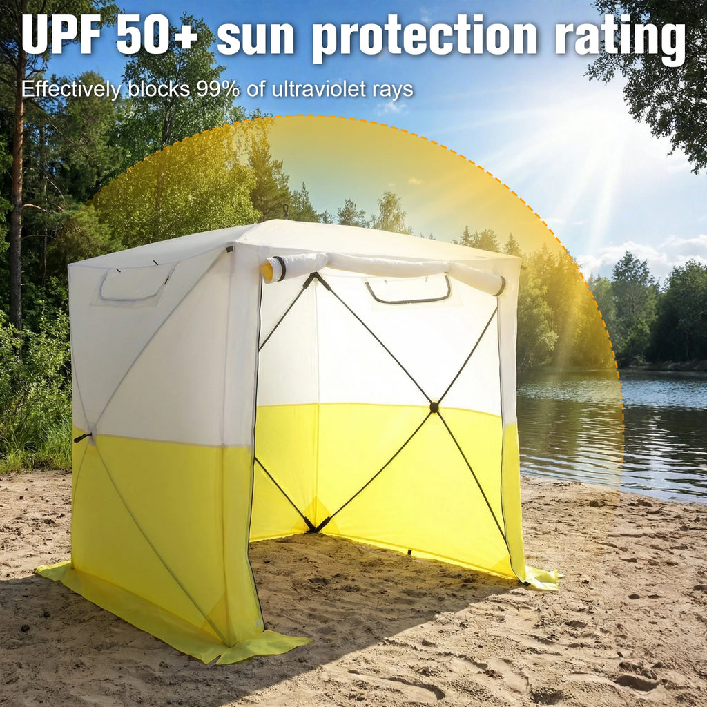 Compact Pop-Up Canopy Tent Waterproof UV Resistant 70.86x70.86x78.74in with Carrying Bag for Camping Backyard Parties Events