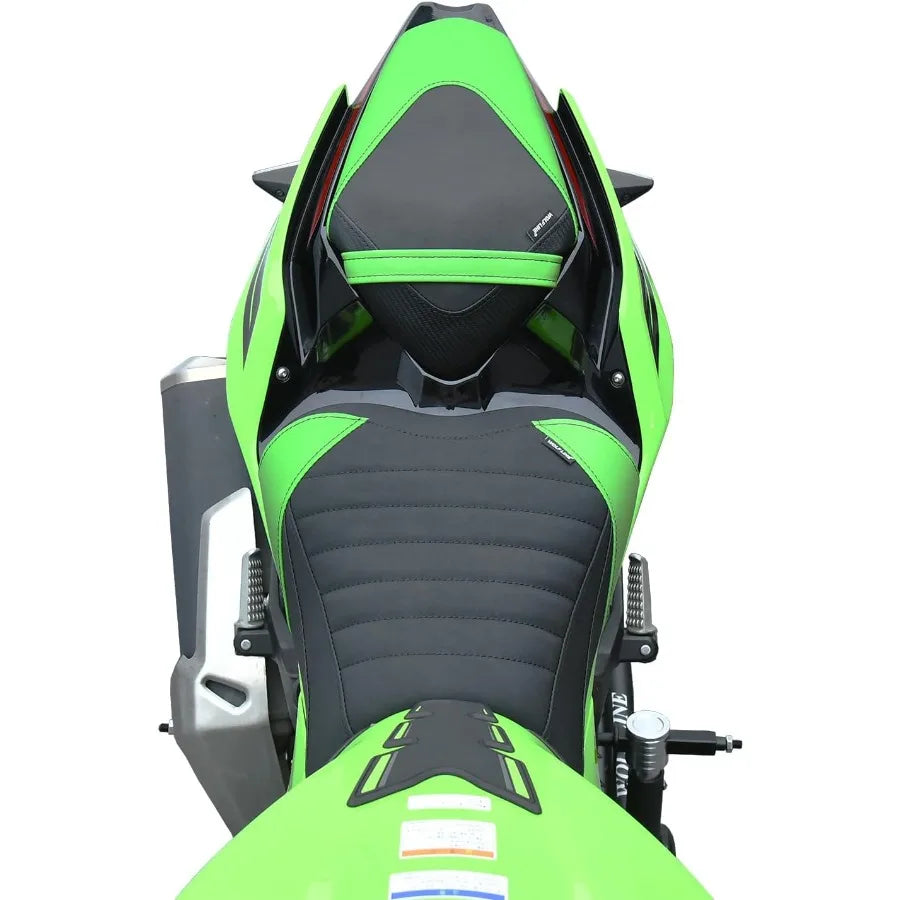 Motorcycle Front Rear Comfort Seat Fit for Kawasaki Ninja 400 Z400 2018 2019 2020 2021 2022 2023 2024 EX400 Leather Driver Sadd