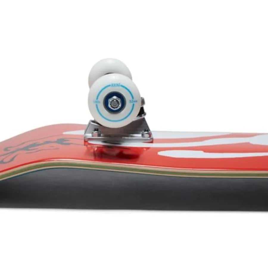 Ink Blot Logo Skateboard Complete - Red - 7.75"