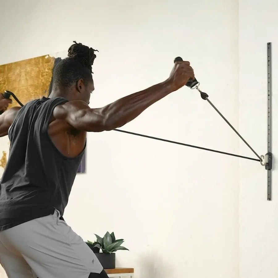 Kinetic Bands Space Saver Gym Resistance Bands Exercise Equipment for at Home Fitness Workout | Resistance Band Wall Anchor with