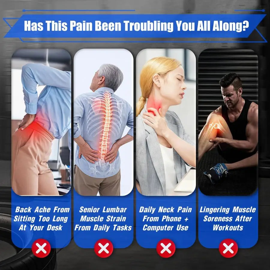 Head Massage Gun Deep Tissue, 9 Modes amp 99 Speeds Percussion Massager, 22800 RPM Muscle Gun with Quad Motor, Quiet Back Massag