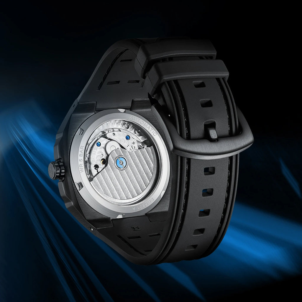BONEST GATTI men's watch as a gift for your boyfriend: a fully automatic skeleton watch and a luminous watch