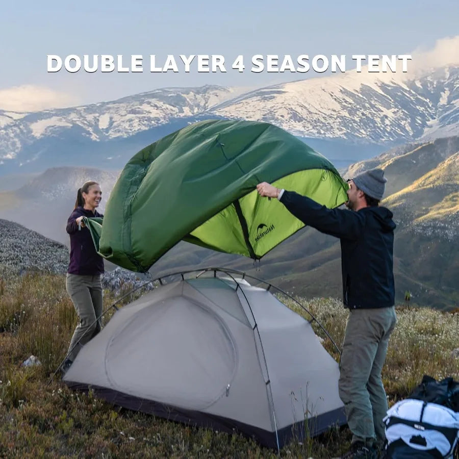 4 Season TentWaterproof 2 Person Backpacking Tent Four Season Tents for Cold Weather Winter Camping