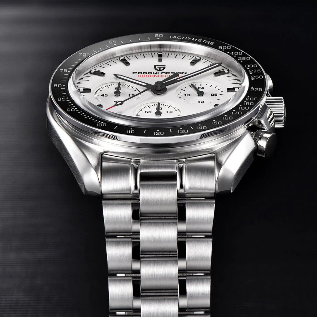 PAGANI DESIGN V5 PD1701 Moon Watches Luxury Quartz Watch For Men Sport Speed Chronograph AR Sapphire glass 100M Waterproof 2025