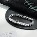 Exquisite and fashionable Moissanite tennis bracelet, made of S925 sterling silver, high-end jewelry gift for banquets and eveni