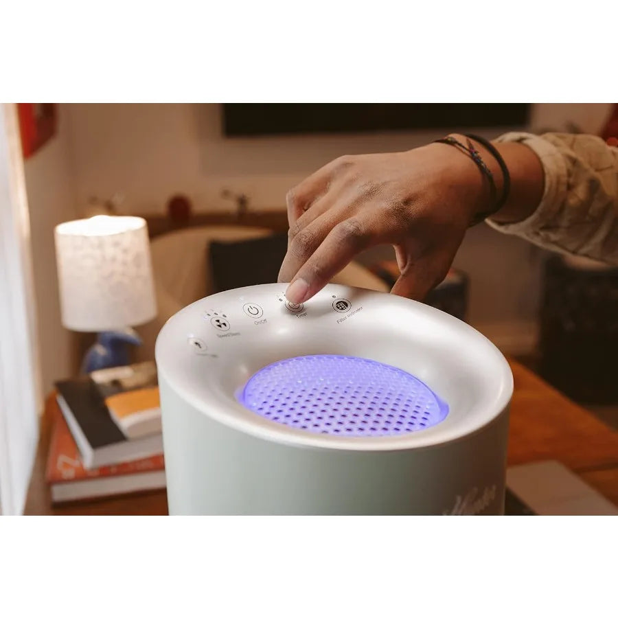 HP400 Round Air Purifiers for Home True HEPA Air Purifier Tower for Pets Odors Allergens Smoke Dust VOC's. HEPA Air Purifiers f