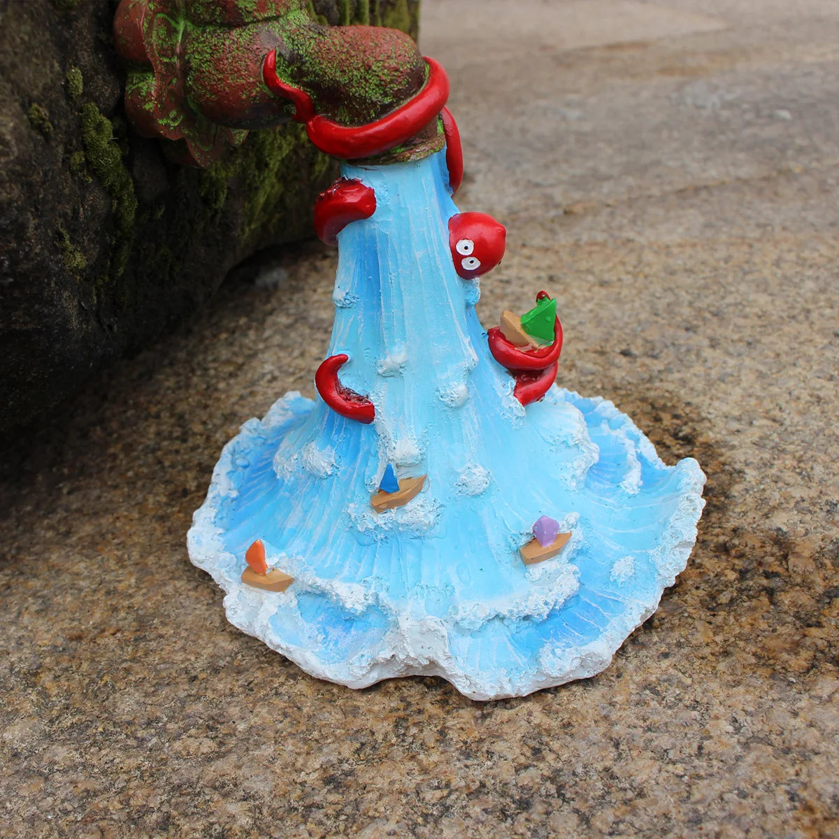 Octopus Faucet Resin Decoration Creative Wall Decoration Outdoor Patio Flower Pot Decoration