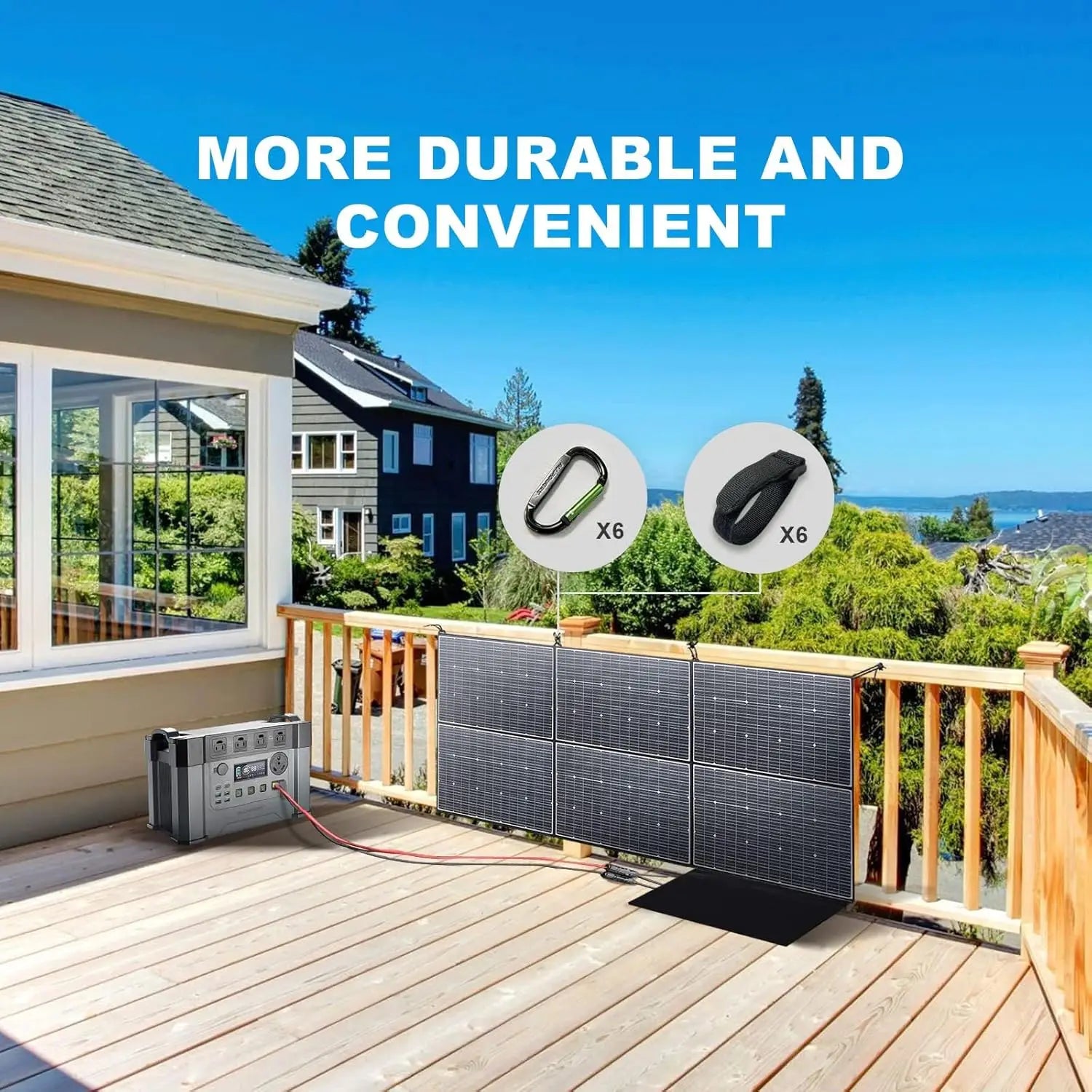 ALLPOWERS Foldable Solar Panel 600W High-Efficiency Solar Charger IP66 Waterproof with Solar Output for RV Off-Grid Camping home