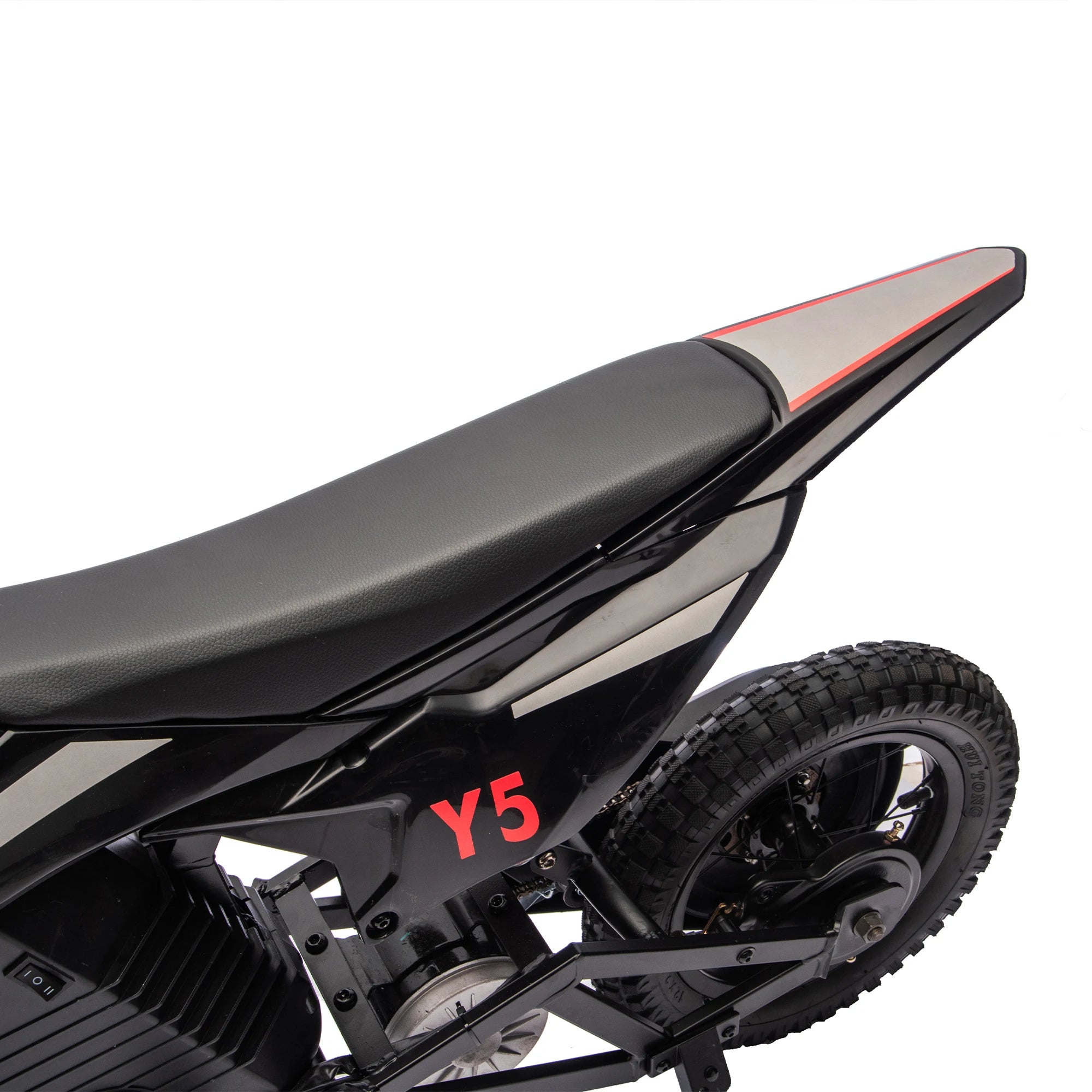 Ride On Electric Toy Off-Road Motorcycle, 24V 250W, 9.32 MPH Max Speed, 180 Lbs Weight Capacity, Fast Charging, Rear Suspension