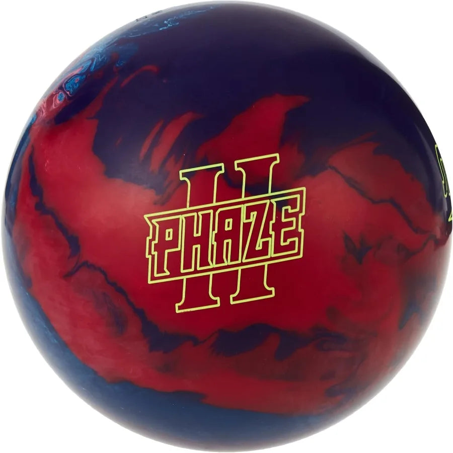 Storm Phaze II Bowling Ball for Professional Use Black with High-Performance Reactive Coverstock Optimized for Heavy Oil Condit
