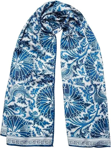 100% Silk Italian-Made Fashion Long Scarves for Women - Elegant Style Accessories