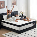 12 Inch Queen Hybrid Mattress, Medium Firm with Memory Foam and Pocket Springs for Pressure Relief