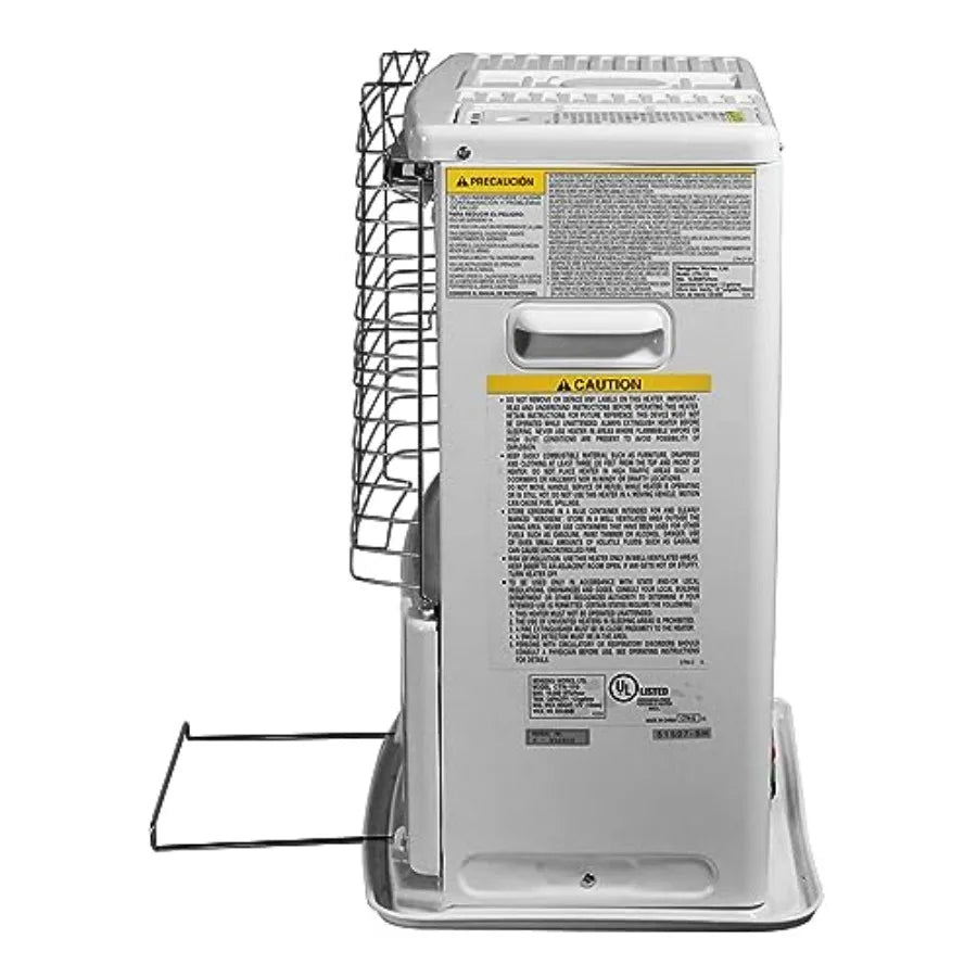 Sengoku Indoor Outdoor Kerosene Heater 10000 BTU Portable White Cordless Space Heating Machine for Home Garage Basement Camping