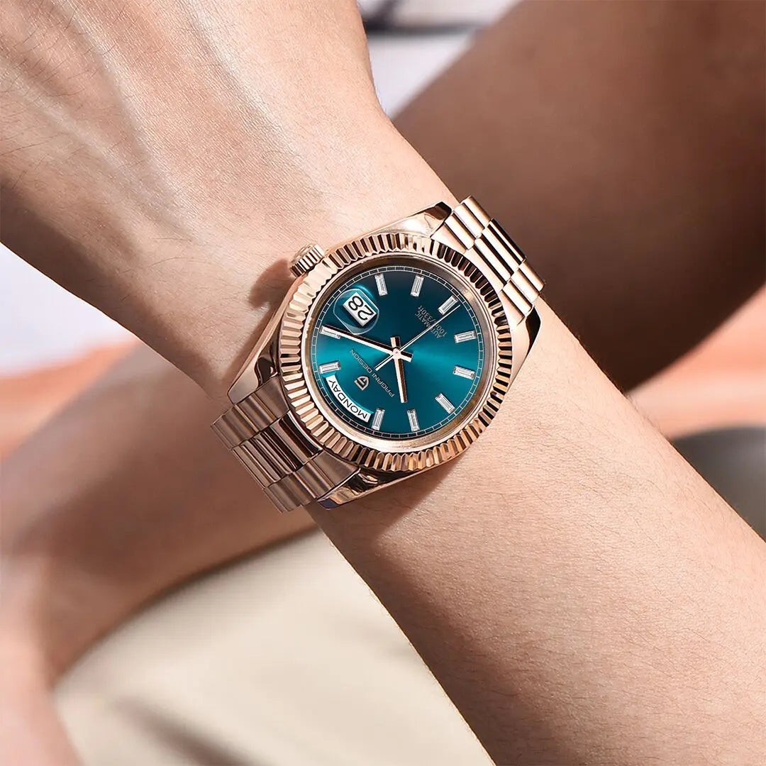 PAGANI DESIGN DD40 Men's Watches 2026 Top Luxury Rose Gold Watch For Men Automatic Mechanical Wristwatches Waterproof Gift Clock