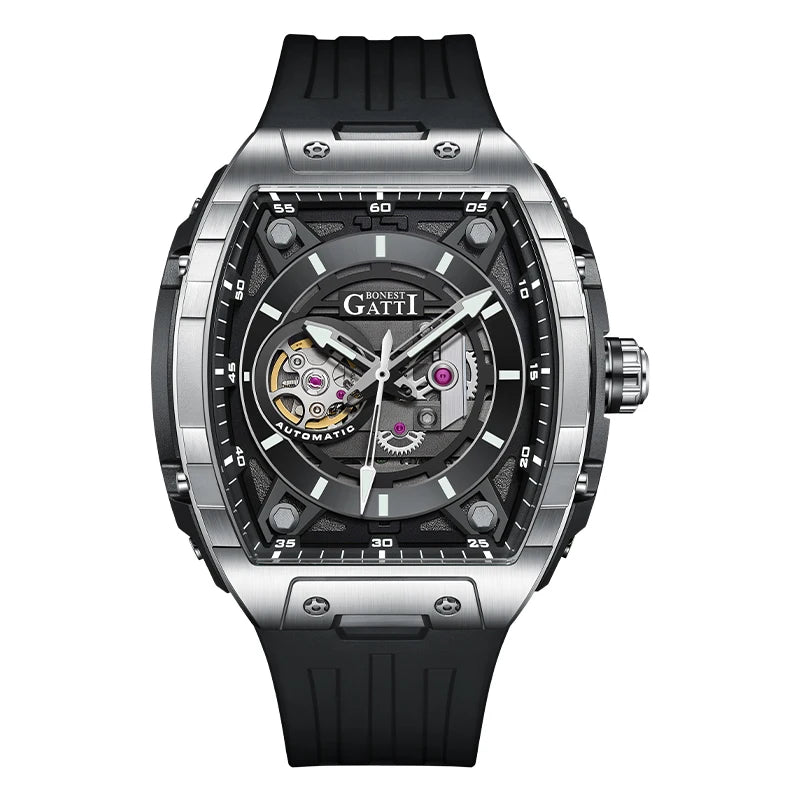 BONEST GATTI men's Watch Fully automatic mechanical type men's watch as a gift for your boyfriend mechanical wristwatch men's wa