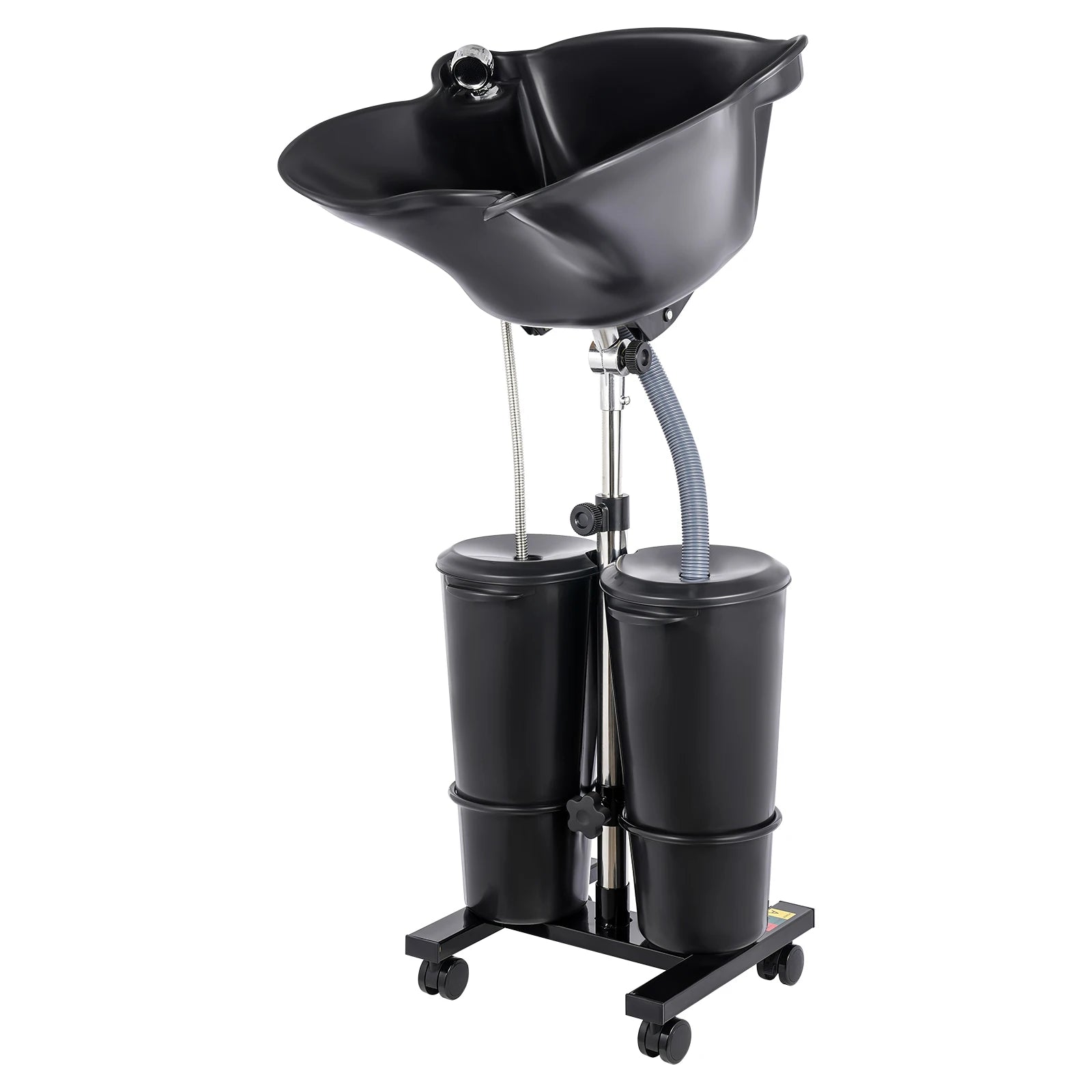 Portable Shampoo Bowl Hair Washing Station for Home & Barber Washing Hair with Dual-Bucket Design Height Adjustable