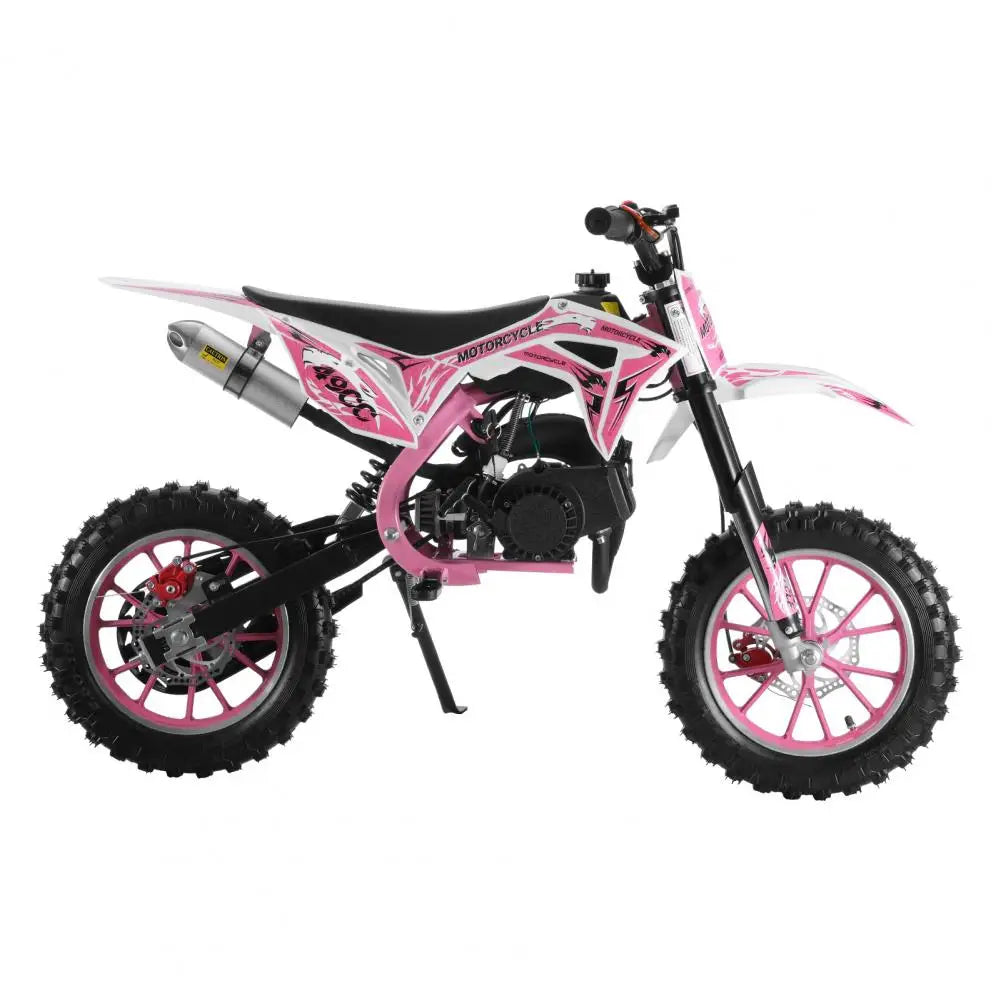 Off Road Mini Motorcycle 49cc 2-Stroke Kids Dirt Bike Gas Power Motocross Children Pocket Motorbike Pull Start