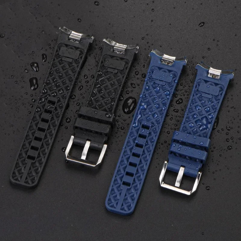 22mm Quick Release Rubber Curved End Strap For IWC International Ocean Timepiece IW356802/376705 Men's Bracelet