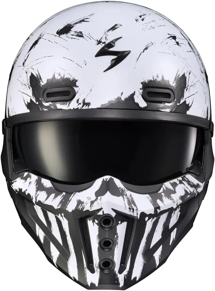 Covert X Open Face Half Shell 3/4 Mode Motorcycle Helmet Comm Ready Speaker Pockets DOT
