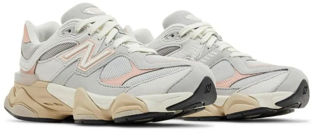 New Balance Women's 9060 Skate-Inspired Casual Sports Sneakers Grey Pink Comfortable Active Lifestyle Shoe