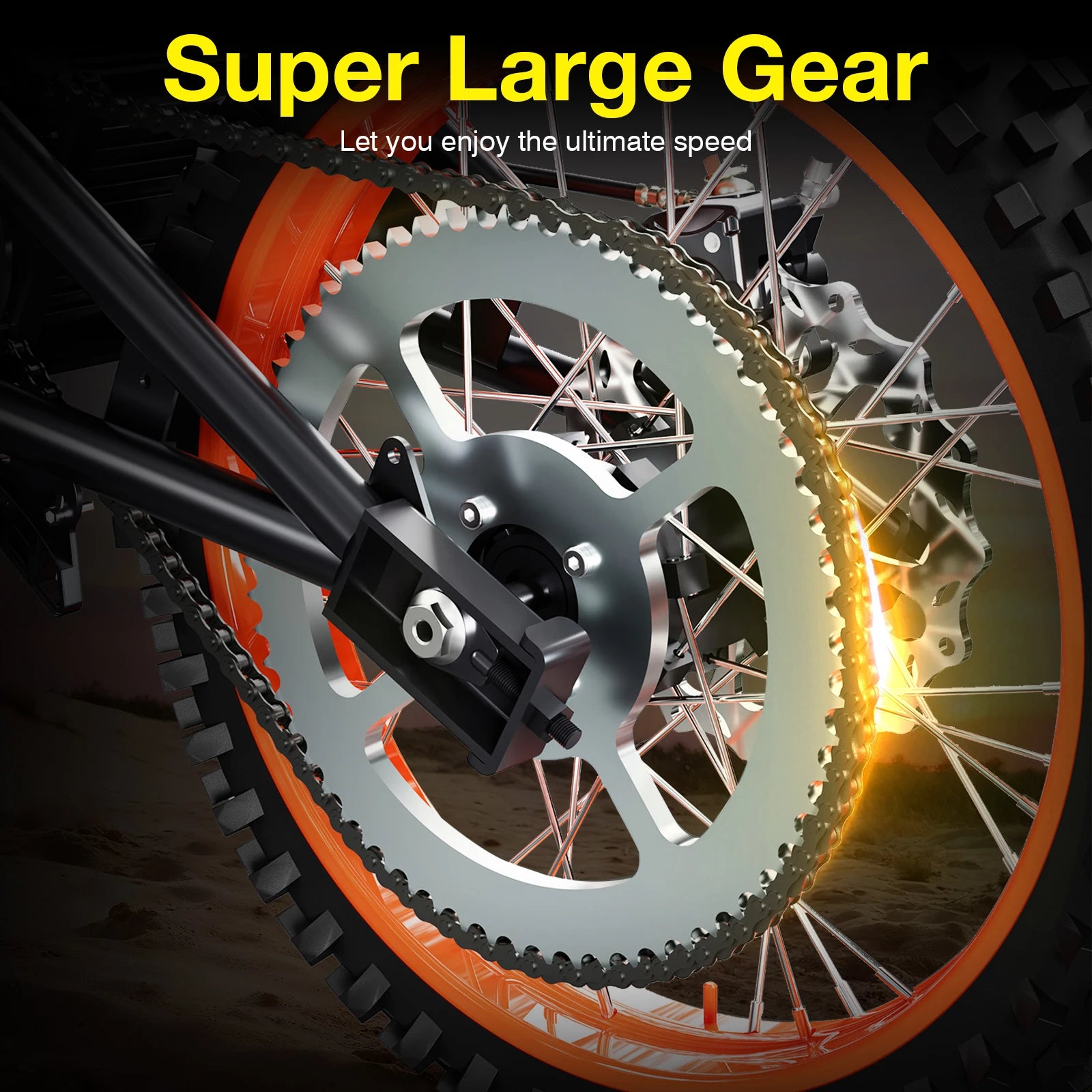 3000W Off Road Electric Motorcycle, 48V22.5AH Lithium Battery, Speed Of 37.5MPH and a Range Of 60 Miles,Adult Electric Dirt Bike