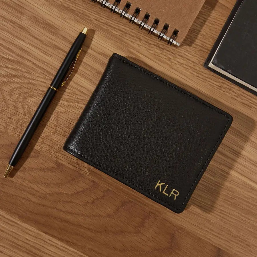 Bifold Wallet for Men Slim Front Pocket Wallet with 6 Card Slots, Bill Compartment amp 2 Interior Pockets Minimalist Leather Wal