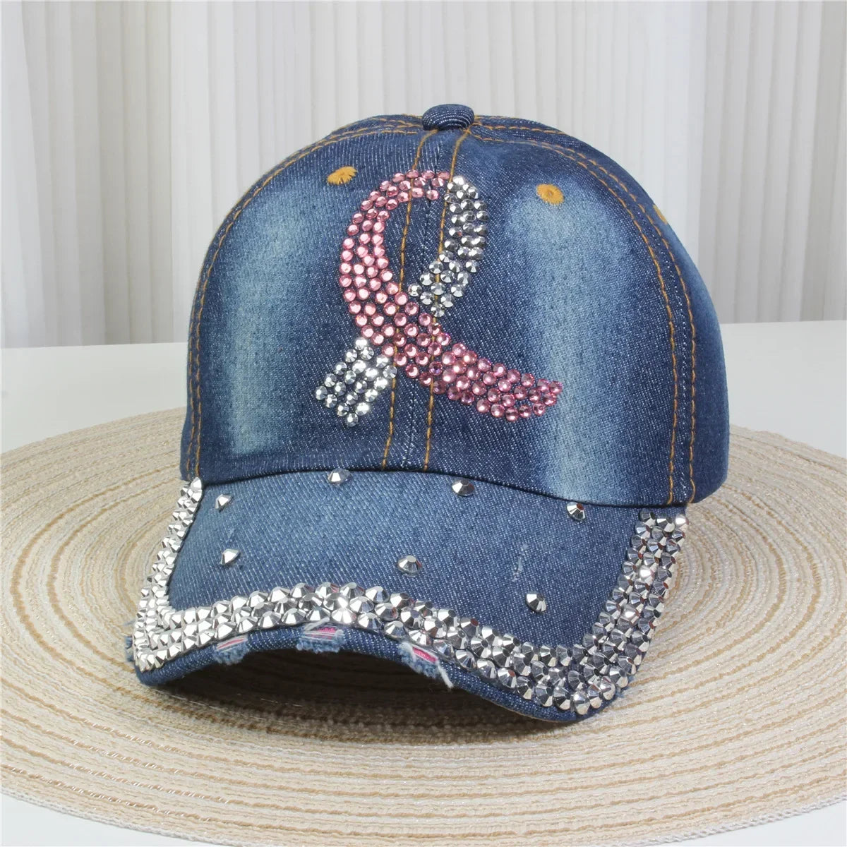 Wholesale Denim Baseball Caps Bling Rhinestone "TAKE ""LOVE" Heart  Snapback Hat A Dozen 12 pieces Mixed order