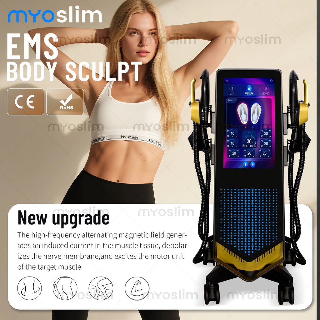 HIEMT EMS MYOslim 6500W High Lntensity RF Electromagnetic Vibration Massager For Fitness Shaping And Muscle Training