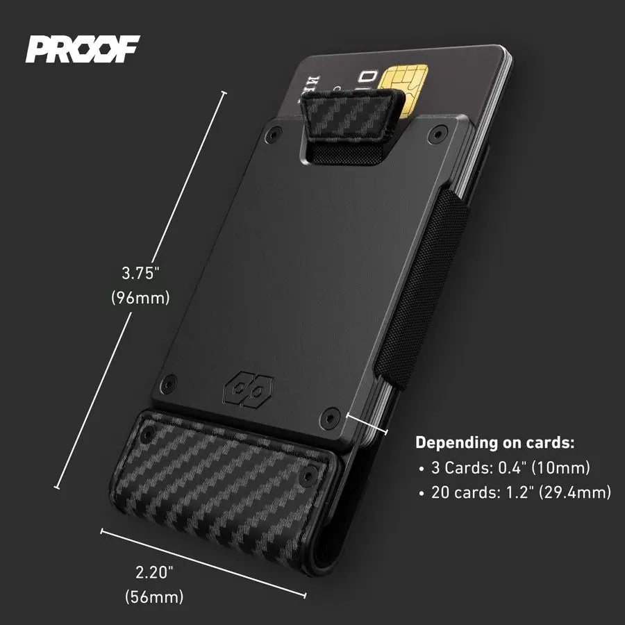 Slim Minimalist Wallets for Men Leather amp Metal RFID Wallet Front Back Pocket Gift Box Veteran Owned