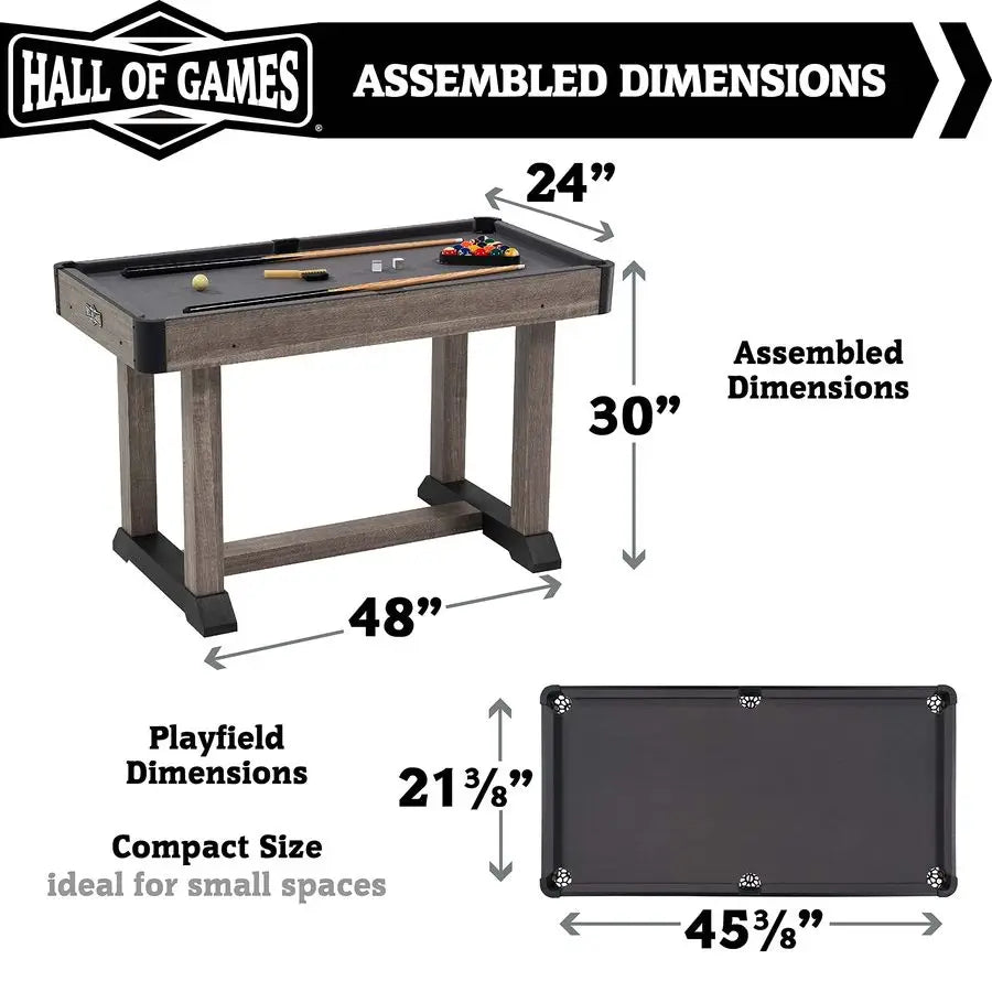Billiard Tables Multiple Styles, Pool Tables with Preassembled Playfields and Complete Billiard Accessory Sets, Perfect for Fami