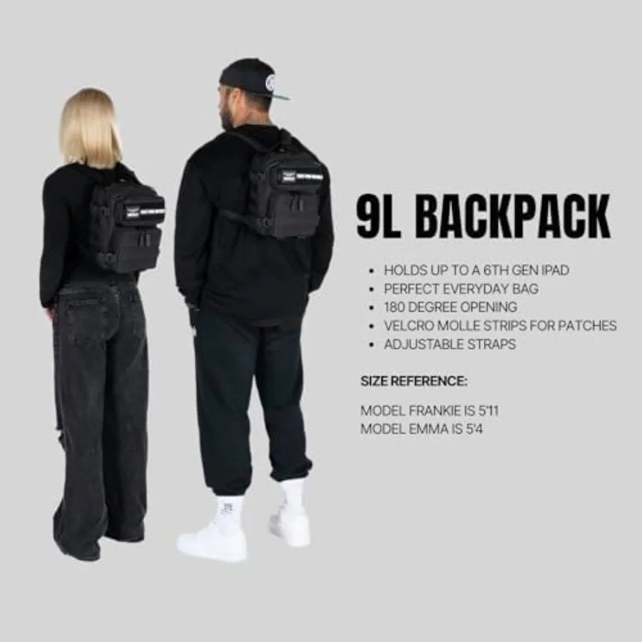 WOLFpak 9L Mini Tactical Backpack for Men and Women Compact Everyday Carry Bag for Gym School Travel Durable Water-Resistant Da