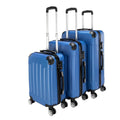 3pcs Luggage Coded Lock Travel Set Bag ABS Trolley Suitcase Deep Organization