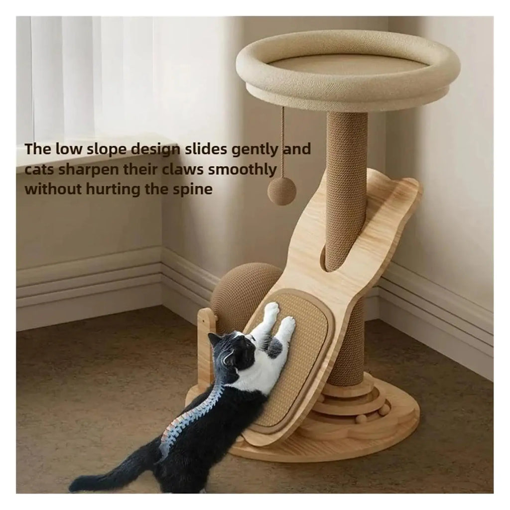 cat Tower, Household Sisal Cat Climbing Frame Small Toy Nest Solid Wood Turntable Pet Product Supplies Scratchers, Customized