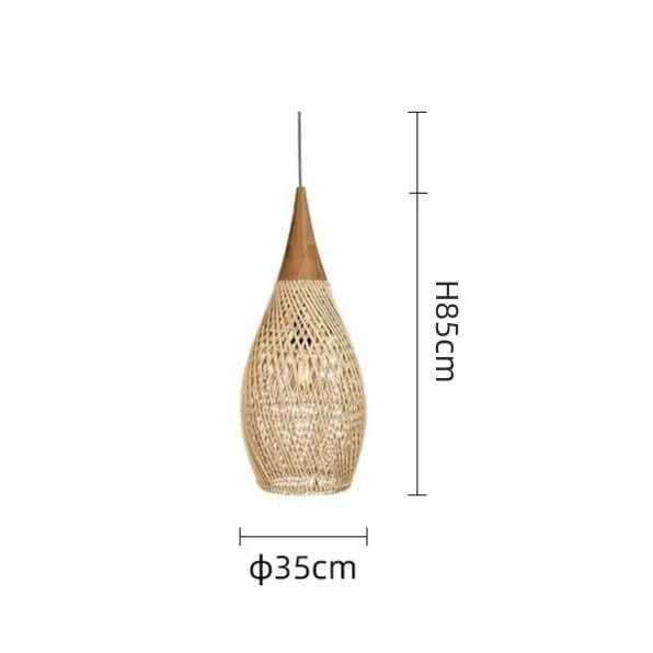 Southeast Asian Vintage Pendant Lights Hight Quality Rattan Lamps Dining Room Restaurant Kitchen Light Fixtures Loft Luminaries