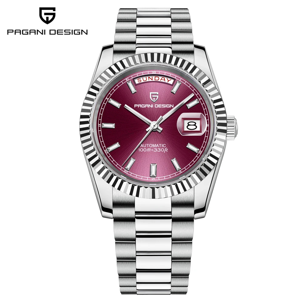 PAGANI DESIGN DD40 Men's Watches 2026 Top Luxury Rose Gold Watch For Men Automatic Mechanical Wristwatches Waterproof Gift Clock