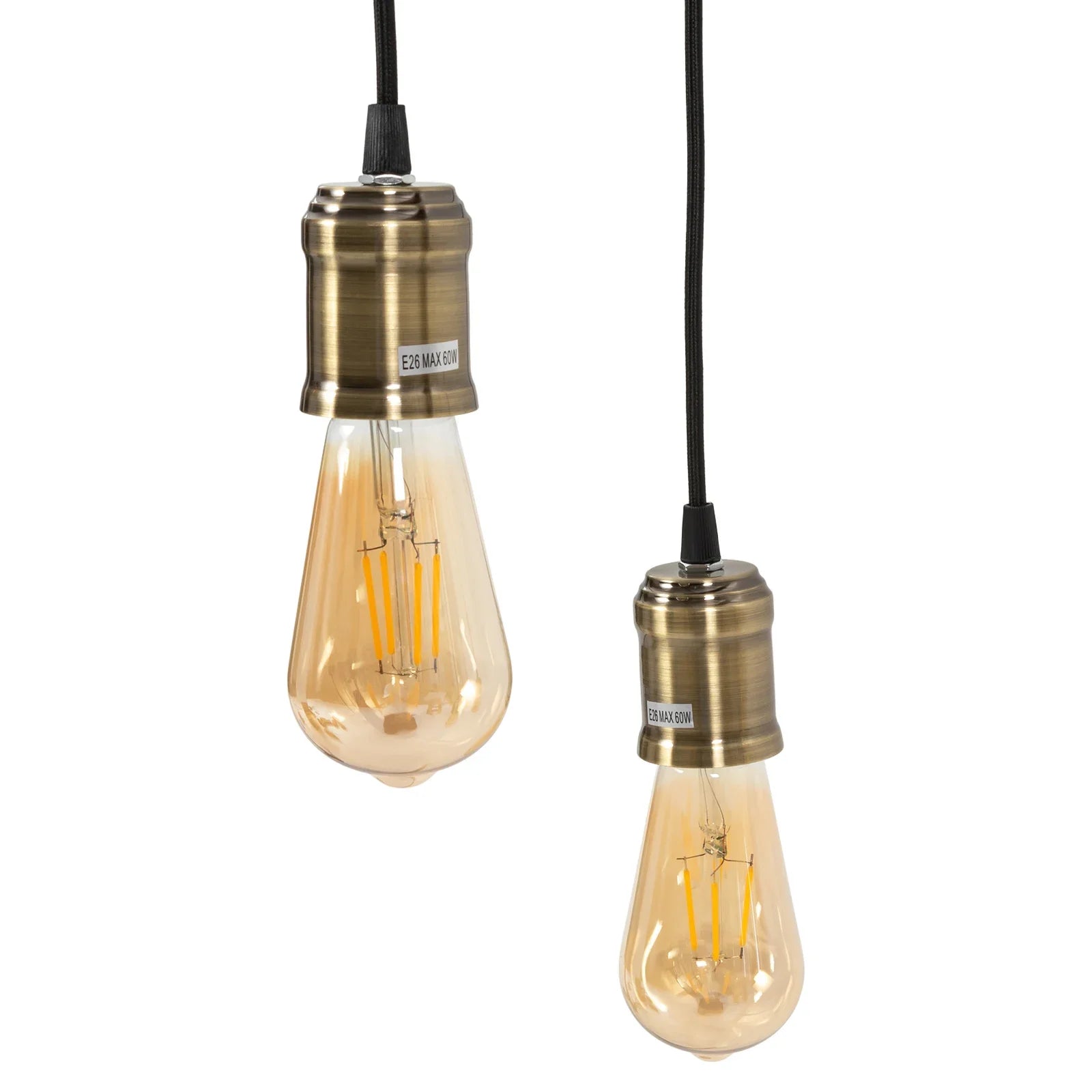 10-Light Rustic Industrial Wooden Chandelier Pendant Light Hanging Fixture, Vintage Farmhouse Style, Adjustable Chain Lighting