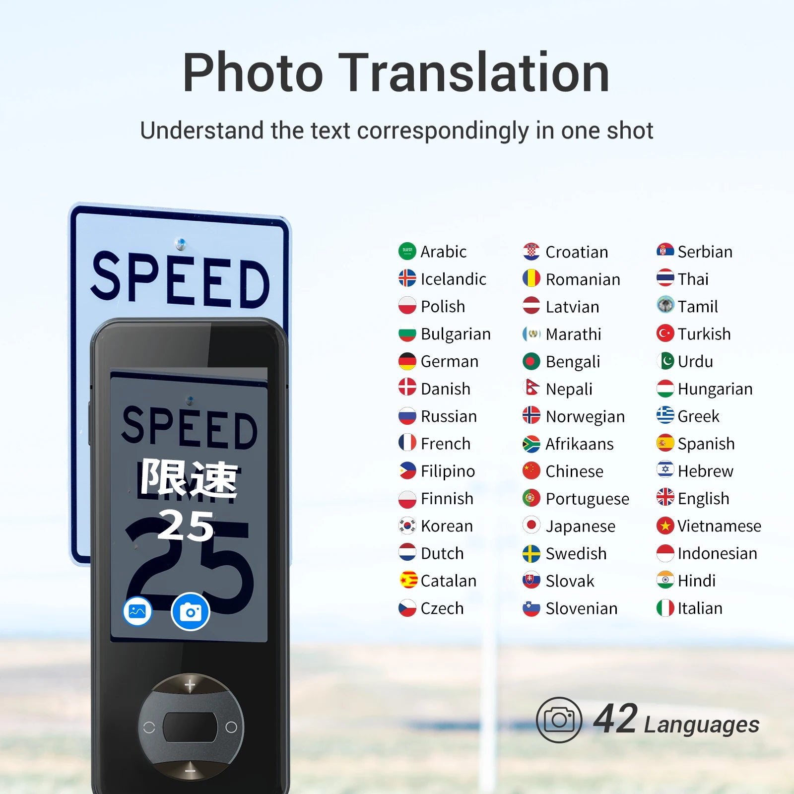 Wooask-W10 Smart Translator-144 Languages Voice Translation Device, Two-way Instant ,No WiFi for 16 Offline Languages,for Travel