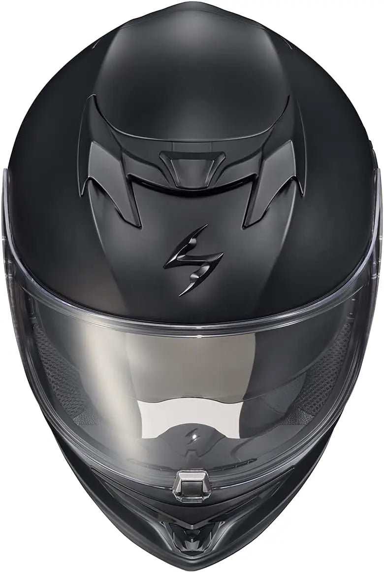 Full Face Touring Motorcycle Helmet with Bluetooth Ready Speaker Pockets DOT ECE Approved Solid (Matte Black-3X-Large)