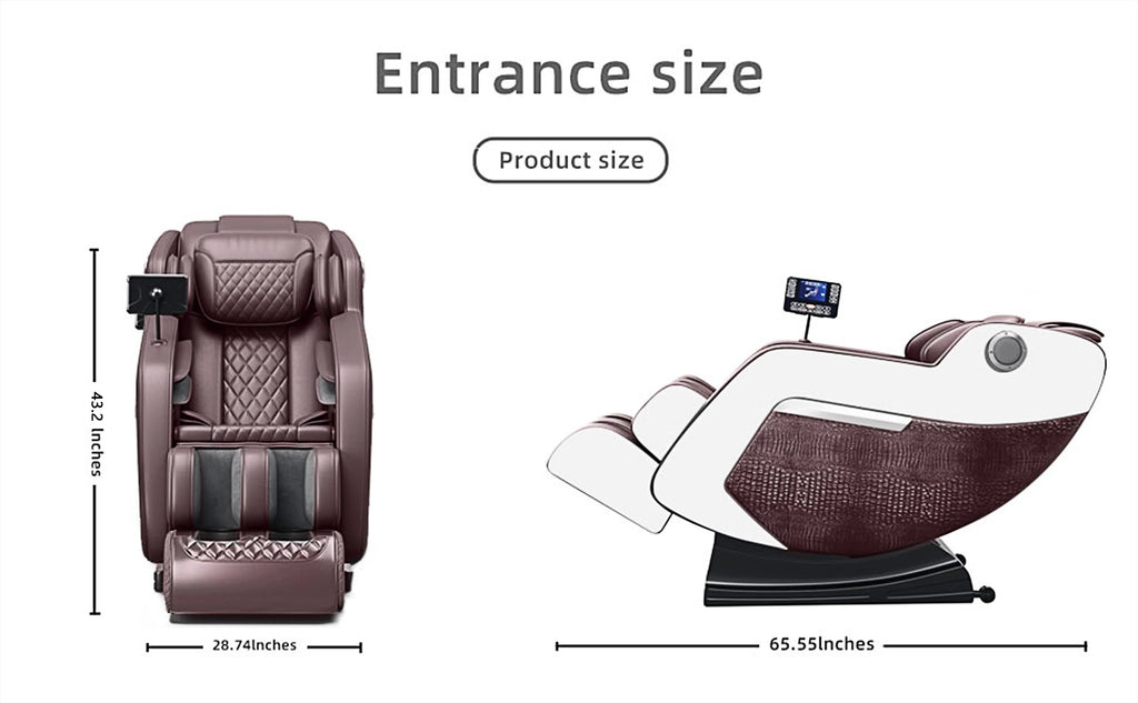 The perfect Gift for Relaxation & Health! Zero Gravity Massage Chair with Hip Heating, Foot Massage & Full Airbag Coverage